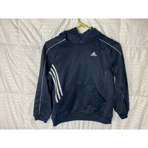 Adidas Women’s  NAVY CROPPED HOODIE SWEATSHIRT Sporty Gym SMALL S Track Jacket
